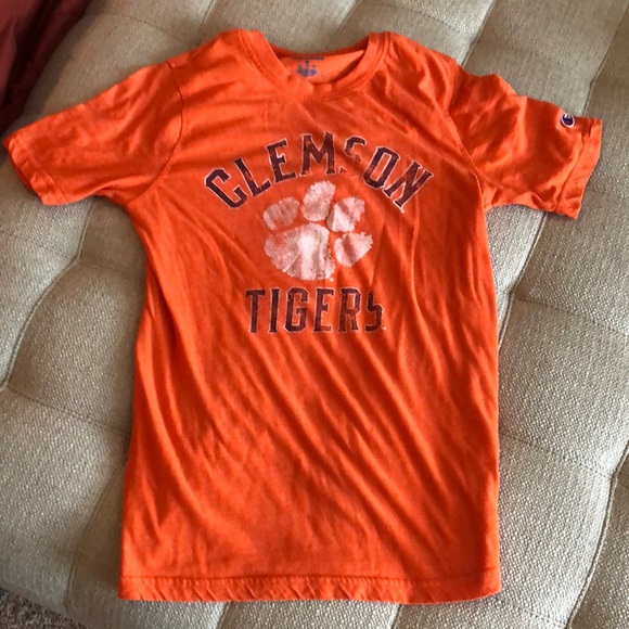 🍁4/$15 Orange Clemson T-Shirt - Picture 1 of 6